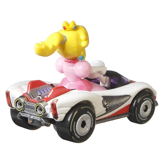 Princess Peach im P-Wing Die-Cast Fahrzeug / Mario Kart Hot Wheels / Mattel / 1:64