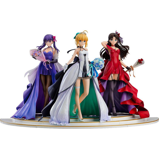 Saber, Rin Tohsaka and Sakura Matou 15th Celebration Dress Ver.