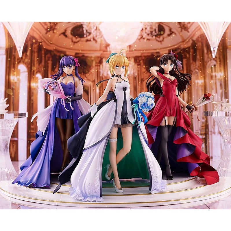 Saber, Rin Tohsaka and Sakura Matou 15th Celebration Dress Ver.