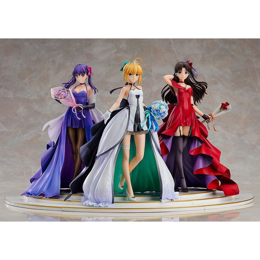 Saber, Rin Tohsaka and Sakura Matou 15th Celebration Dress Ver.