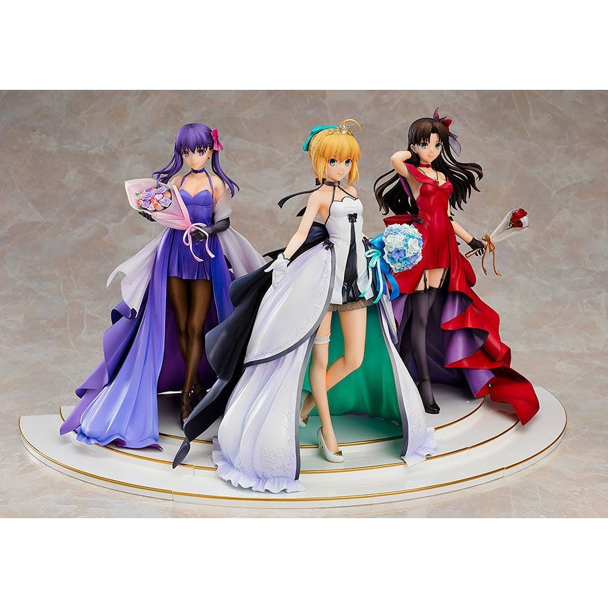 Saber, Rin Tohsaka and Sakura Matou 15th Celebration Dress Ver.