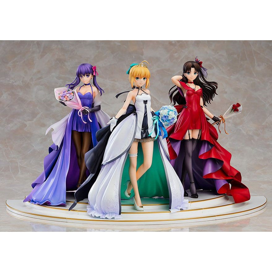 Saber, Rin Tohsaka and Sakura Matou 15th Celebration Dress Ver.