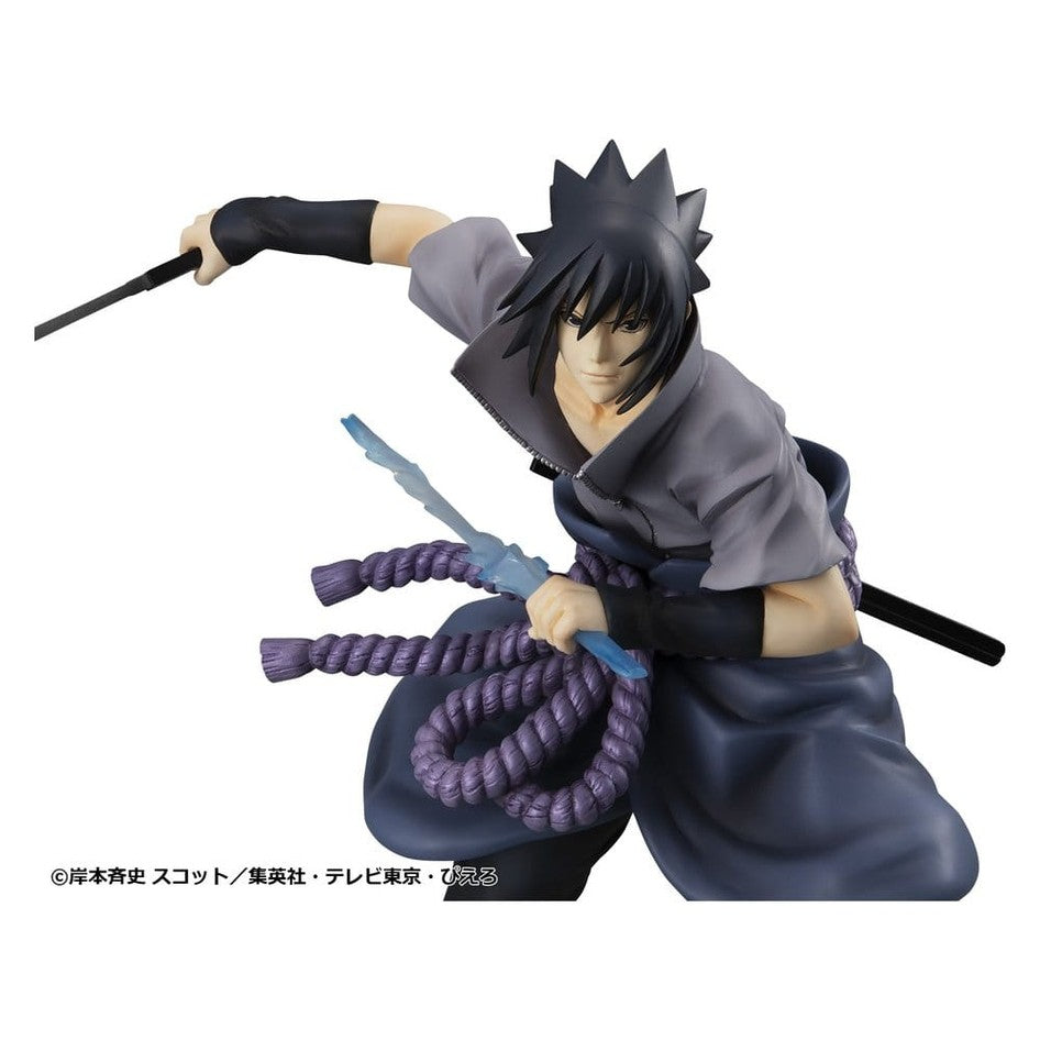 Sasuke Uchiha G.E.M. Series Statue / Great Ninja War Ver. / Naruto Shippuden / Megahouse / 23 cm