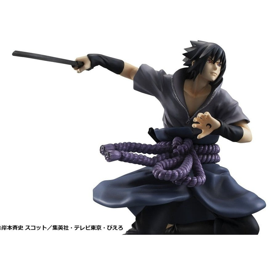 Sasuke Uchiha G.E.M. Series Statue / Great Ninja War Ver. / Naruto Shippuden / Megahouse / 23 cm