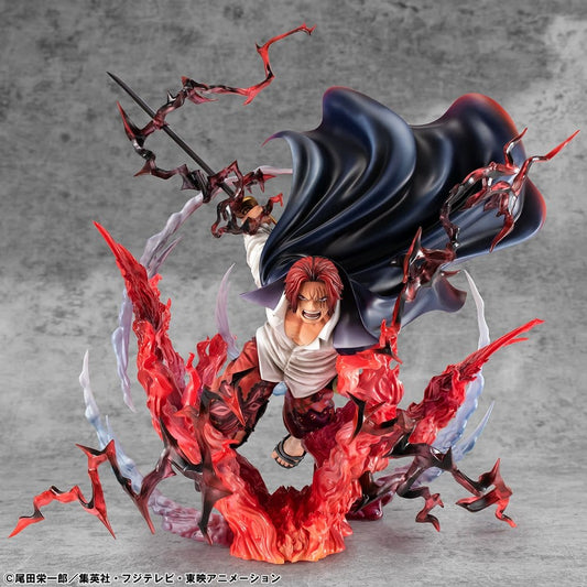 Shanks PVC Statue / Red-Haired Kamusari / One Piece / Megahouse P.O.P SA-Maximum / 25 cm