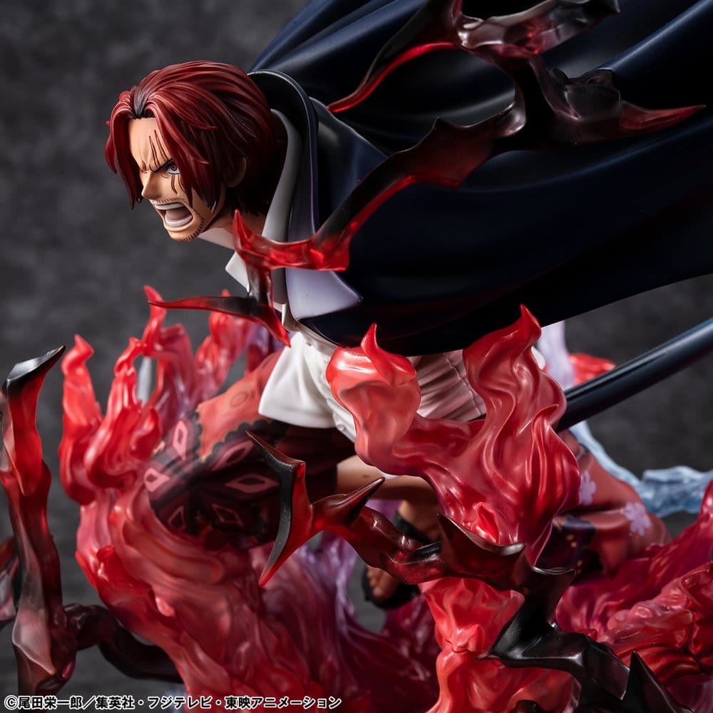 Shanks PVC Statue / Red-Haired Kamusari / One Piece / Megahouse P.O.P SA-Maximum / 25 cm