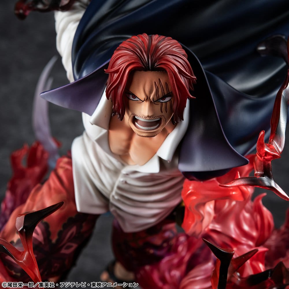 Shanks PVC Statue / Red-Haired Kamusari / One Piece / Megahouse P.O.P SA-Maximum / 25 cm
