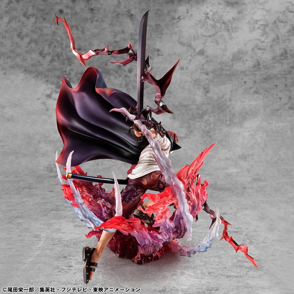 Shanks PVC Statue / Red-Haired Kamusari / One Piece / Megahouse P.O.P SA-Maximum / 25 cm