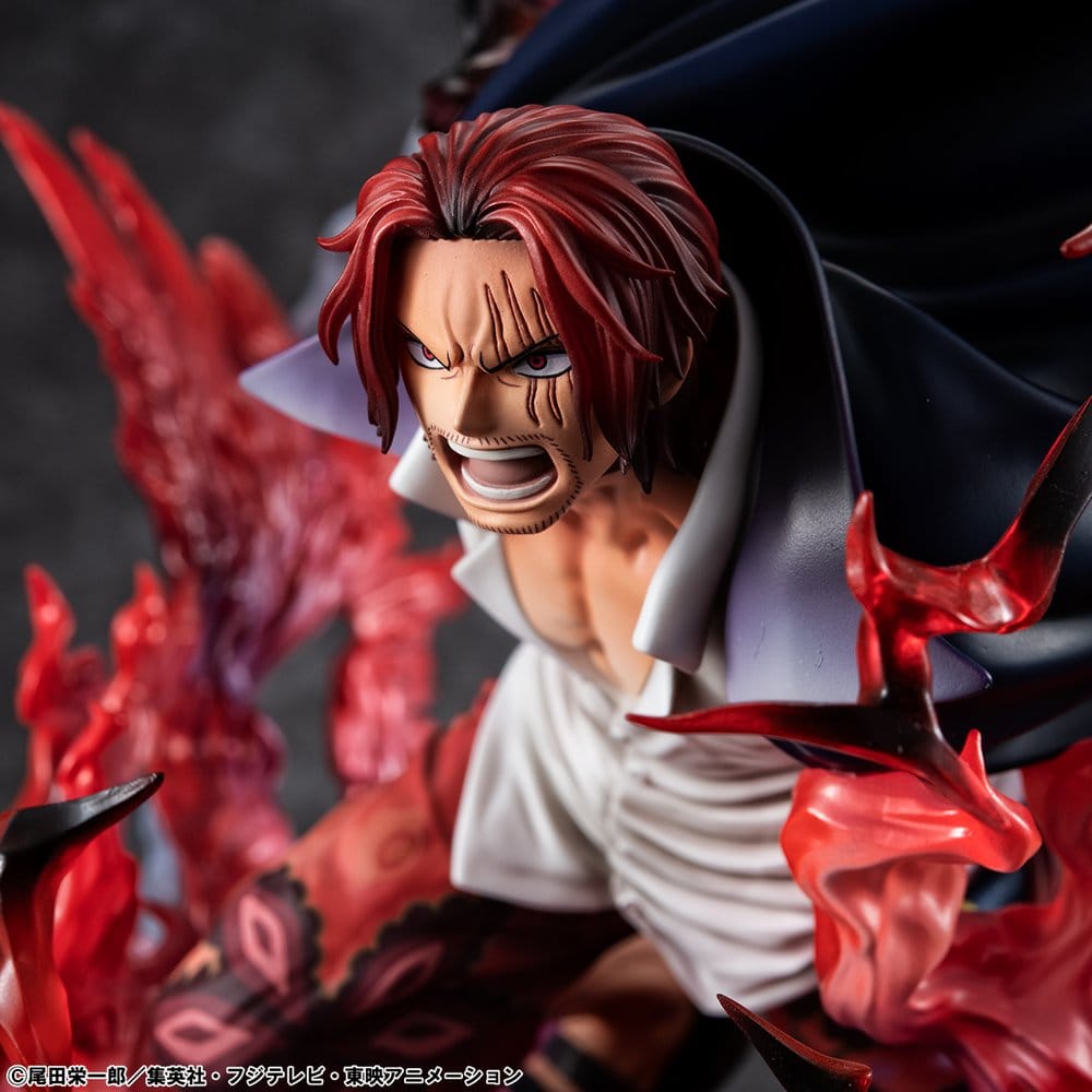 Shanks PVC Statue / Red-Haired Kamusari / One Piece / Megahouse P.O.P SA-Maximum / 25 cm