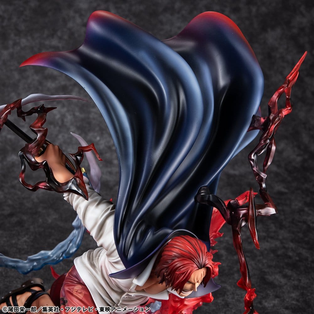 Shanks PVC Statue / Red-Haired Kamusari / One Piece / Megahouse P.O.P SA-Maximum / 25 cm