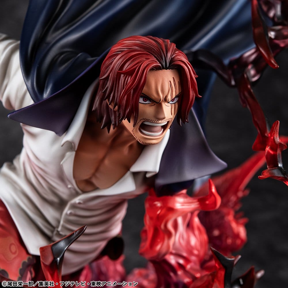 Shanks PVC Statue / Red-Haired Kamusari / One Piece / Megahouse P.O.P SA-Maximum / 25 cm