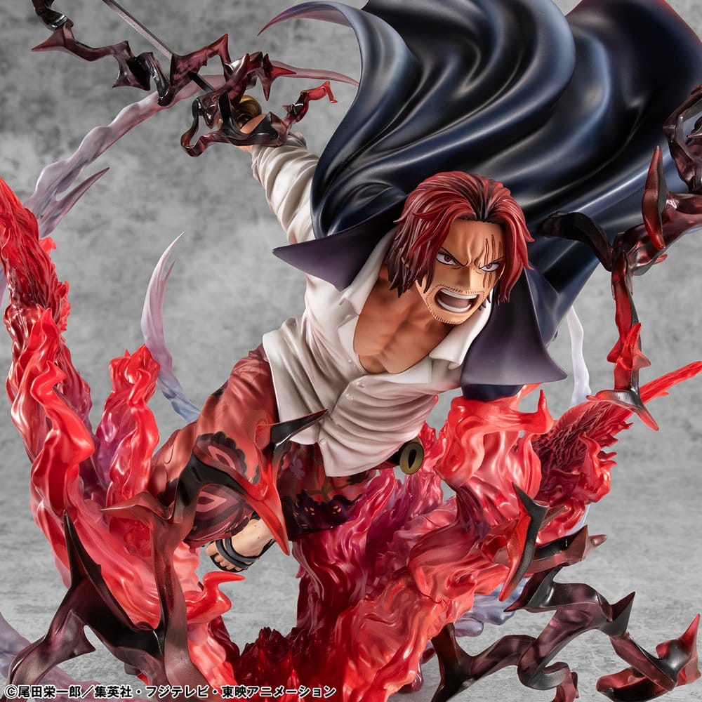 Shanks PVC Statue / Red-Haired Kamusari / One Piece / Megahouse P.O.P SA-Maximum / 25 cm