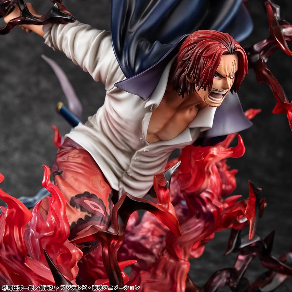 Shanks PVC Statue / Red-Haired Kamusari / One Piece / Megahouse P.O.P SA-Maximum / 25 cm