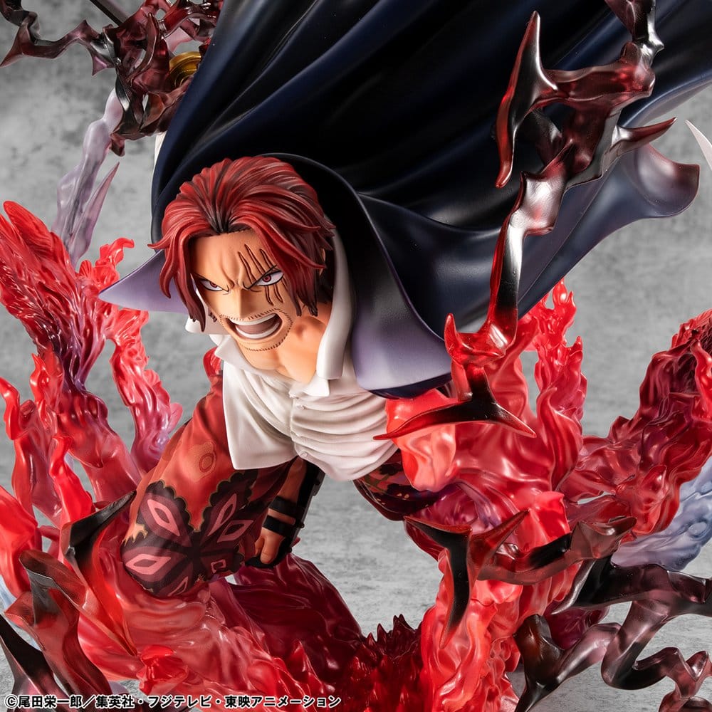 Shanks PVC Statue / Red-Haired Kamusari / One Piece / Megahouse P.O.P SA-Maximum / 25 cm