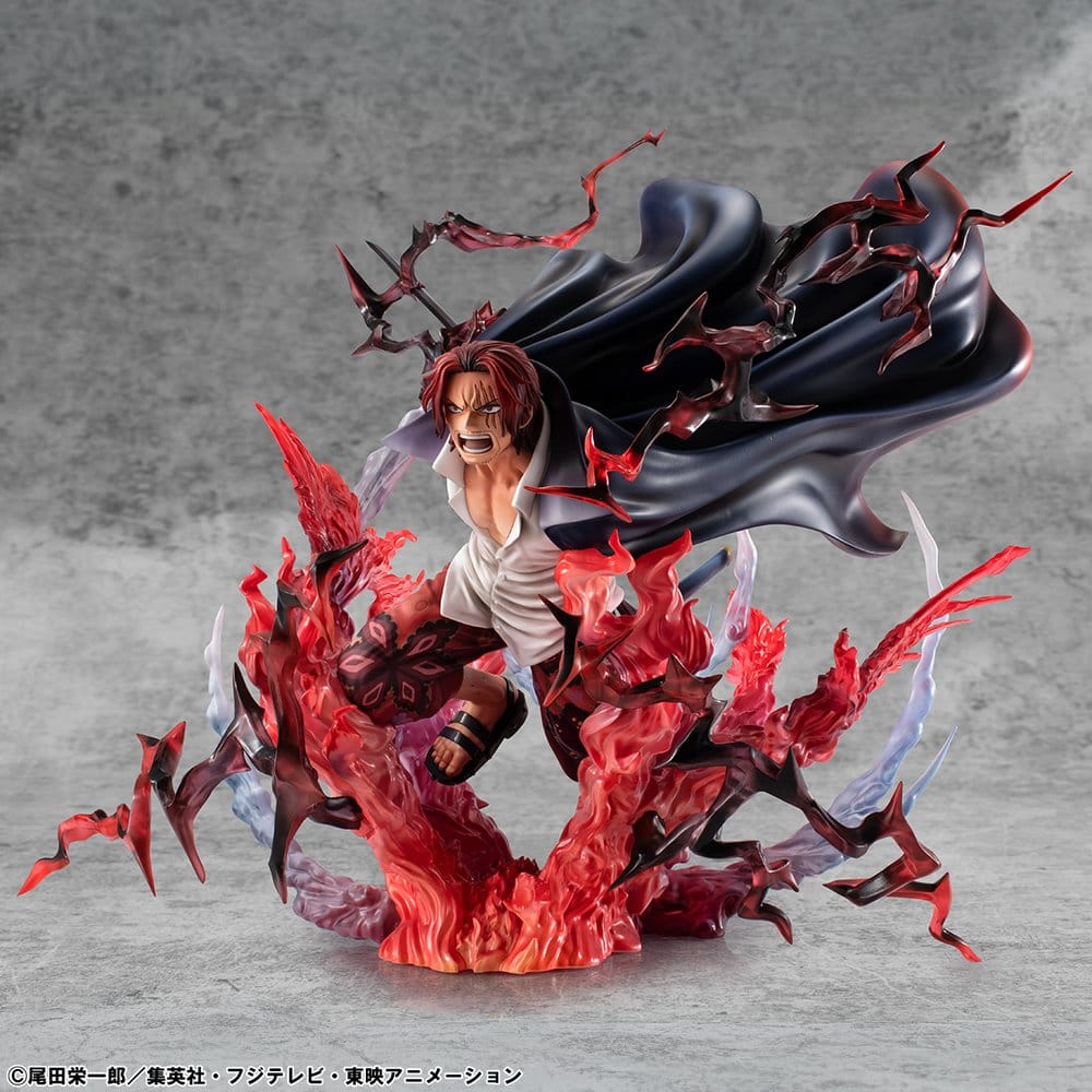 Shanks PVC Statue / Red-Haired Kamusari / One Piece / Megahouse P.O.P SA-Maximum / 25 cm