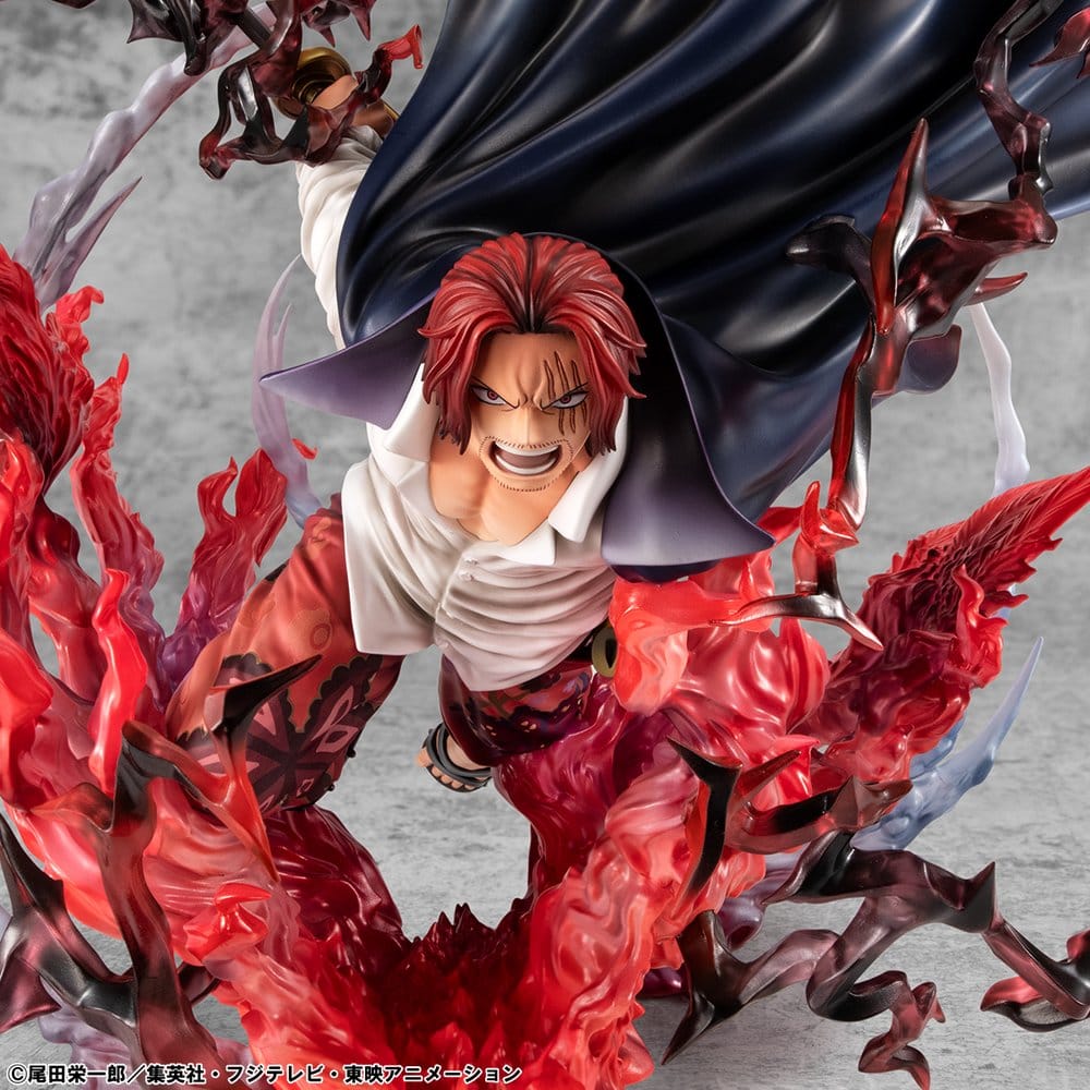 Shanks PVC Statue / Red-Haired Kamusari / One Piece / Megahouse P.O.P SA-Maximum / 25 cm