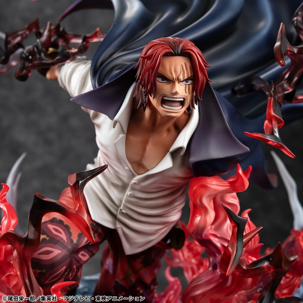 Shanks PVC Statue / Red-Haired Kamusari / One Piece / Megahouse P.O.P SA-Maximum / 25 cm