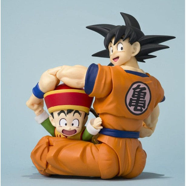 Son Goku & Son Gohan Kid Actionfiguren / mit Kintoun / Dragon Ball / S.H. Figuarts / Tamashii Nations / 14 cm & 6 cm
