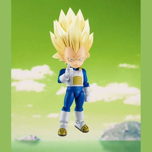 Super Saiyan Level 3 Vegeta mini / S.H. Figuarts Actionfigur / 8 cm