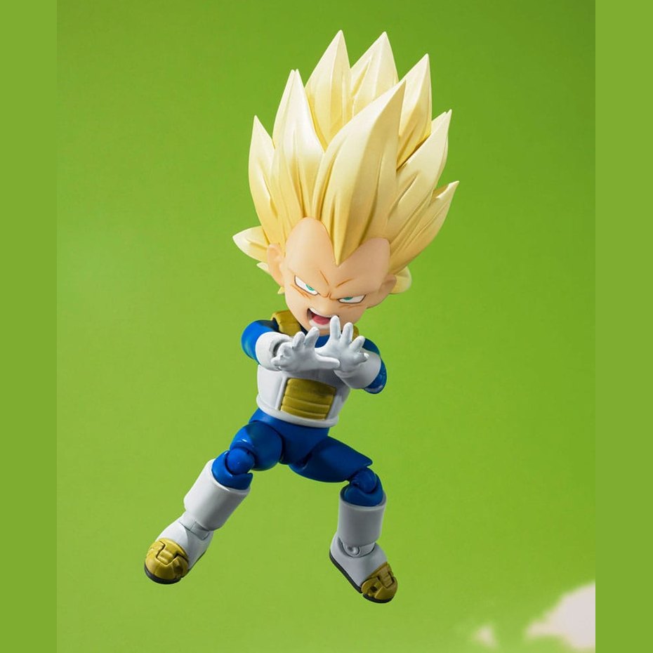 Super Saiyan Level 3 Vegeta mini / S.H. Figuarts Actionfigur / 8 cm