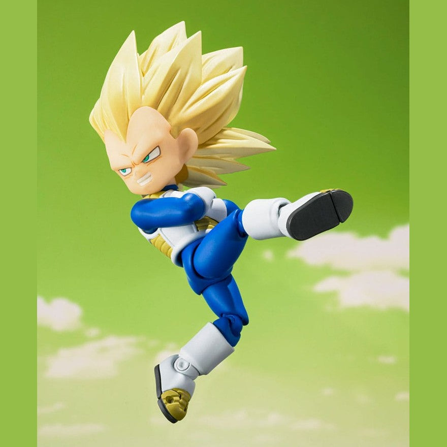 Super Saiyan Level 3 Vegeta mini / S.H. Figuarts Actionfigur / 8 cm
