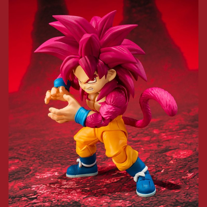 Super Saiyan Level 4 Son Goku mini / S.H. Figuarts Actionfigur / 8 cm