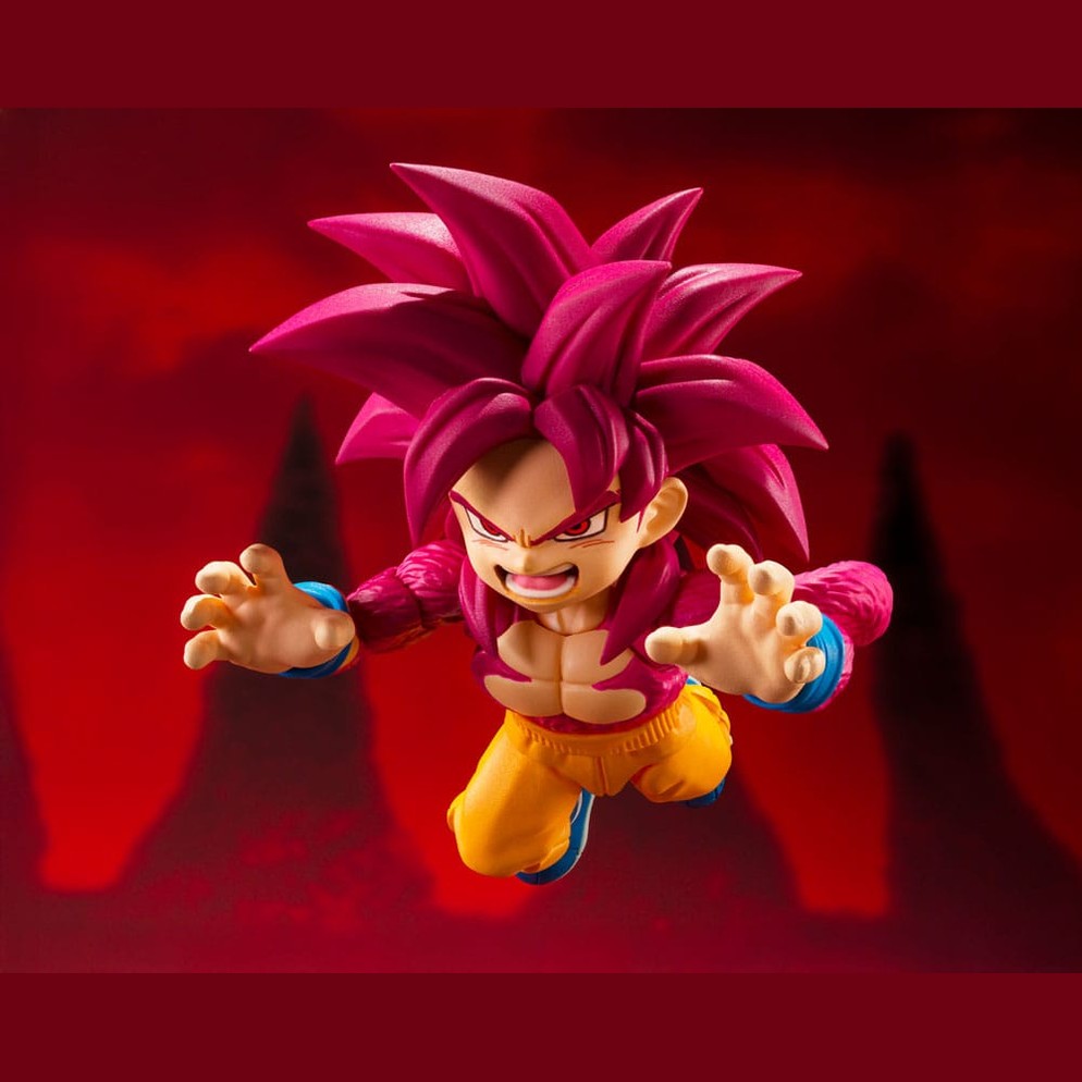 Super Saiyan Level 4 Son Goku mini / S.H. Figuarts Actionfigur / 8 cm