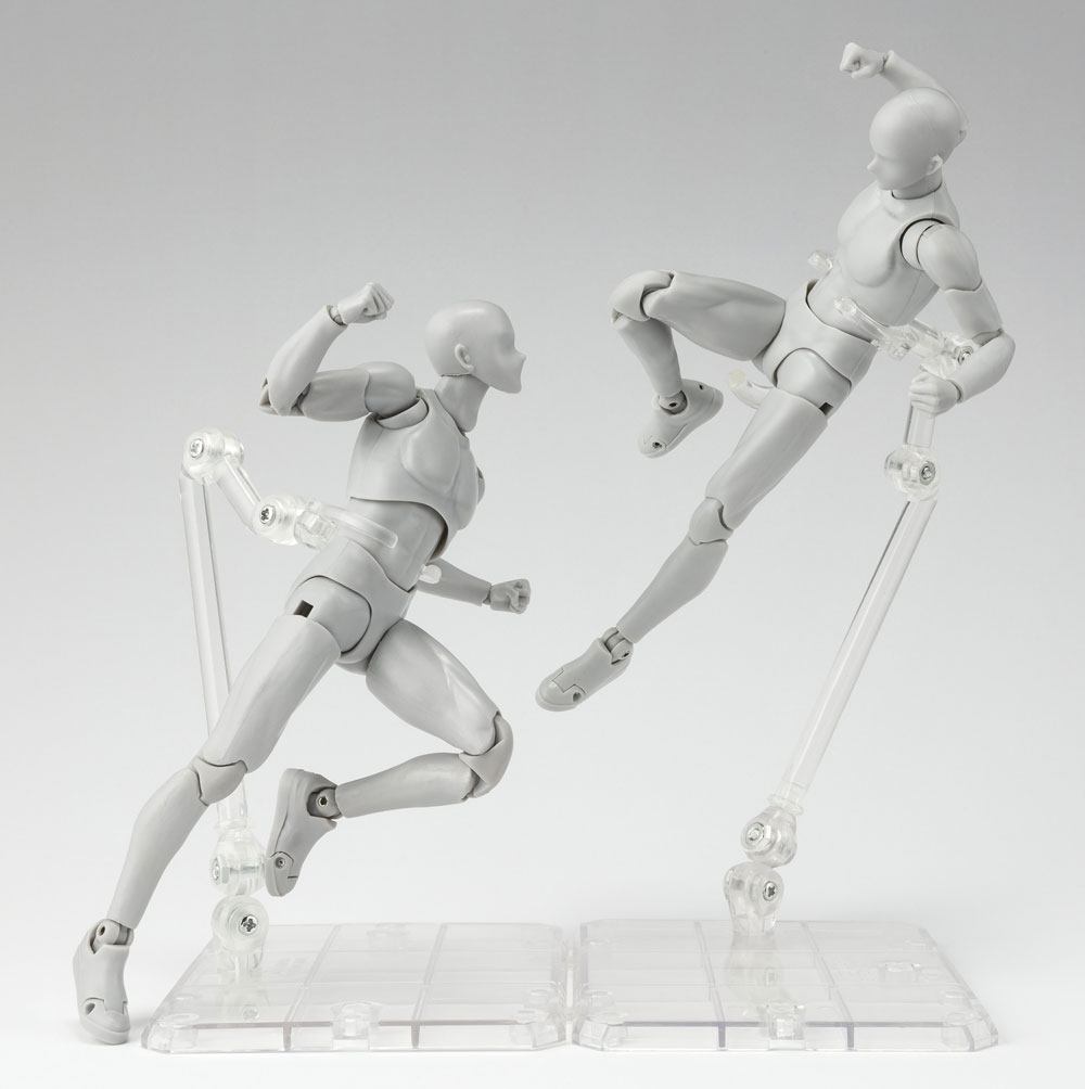 Tamashii Stage Figurenständer Act.4 for Humanoid Clear / Doppelpack / Tamashii Nations / 14 cm / Actionfiguren Zubehör