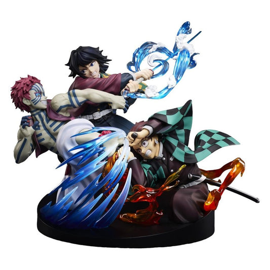 Tanjiro Kamado & Giyu Tomioka & Akaza PVC Statue / Demon Slayer: Kimetsu no Yaiba / Aniplex / 13 cm
