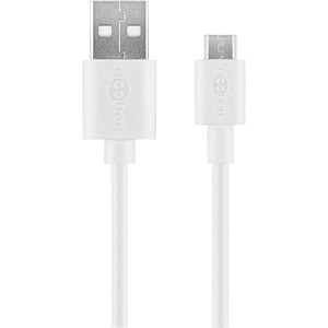 USB Kabel A auf Micro-USB 2m weiß