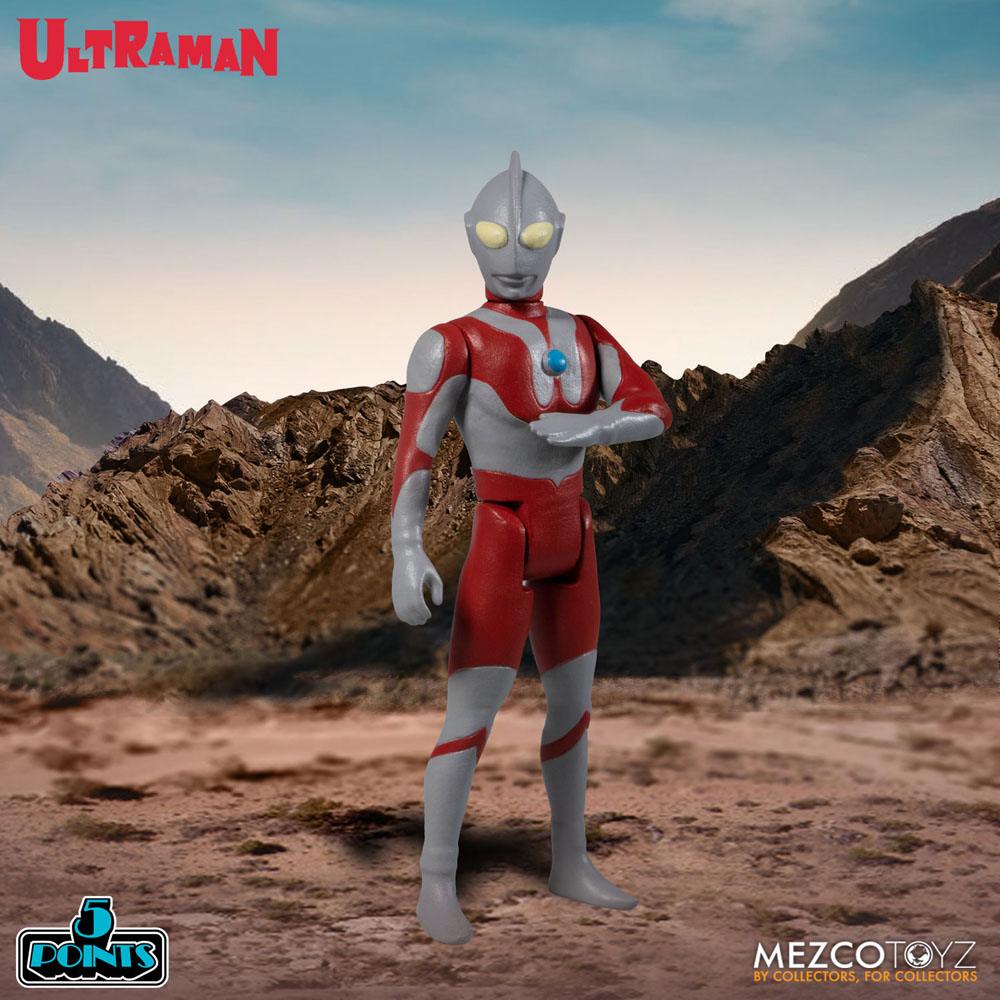 Ultraman & Red King / 5 Points Actionfiguren / Mezco / 9 - 10 cm