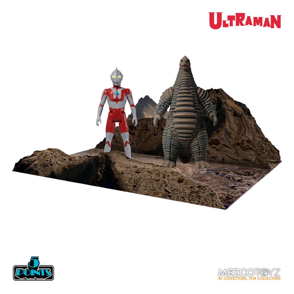 Ultraman & Red King / 5 Points Actionfiguren / Mezco / 9 - 10 cm