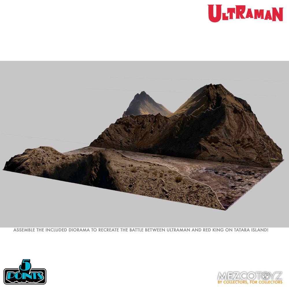 Ultraman & Red King / 5 Points Actionfiguren / Mezco / 9 - 10 cm