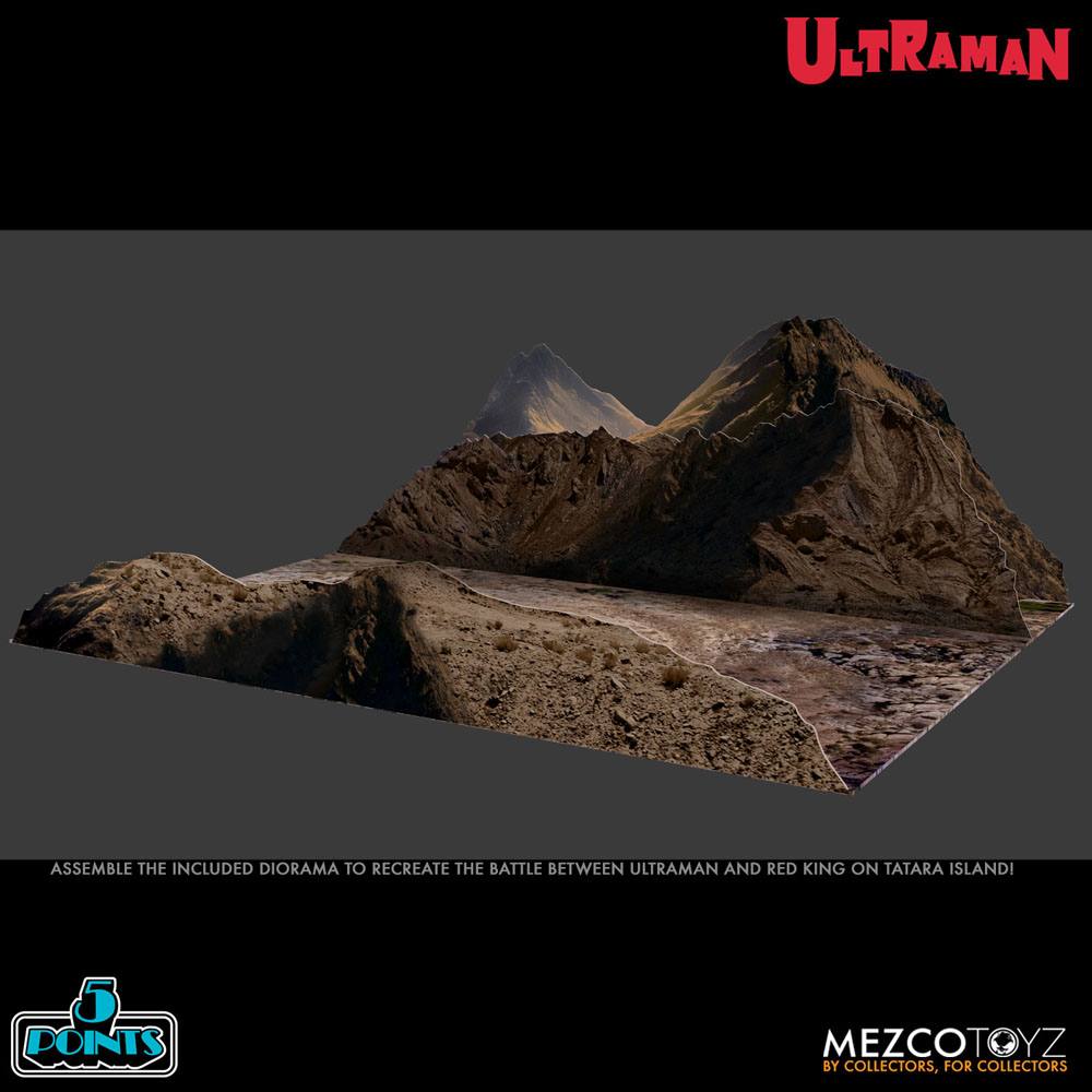 Ultraman & Red King / 5 Points Actionfiguren / Mezco / 9 - 10 cm