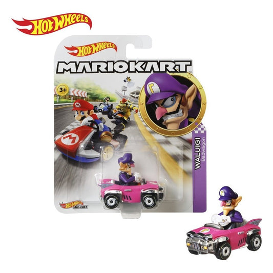 Waluigi im Bandwagon Die-Cast Fahrzeug / Mario Kart Hot Wheels / Mattel / 1:64