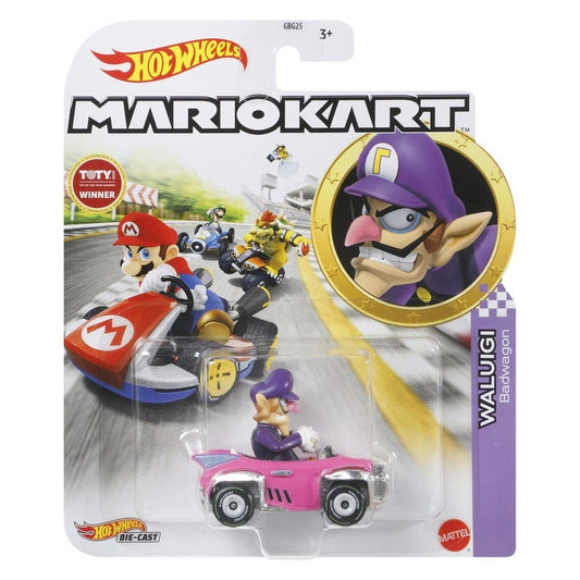 Waluigi im Bandwagon Die-Cast Fahrzeug / Mario Kart Hot Wheels / Mattel / 1:64