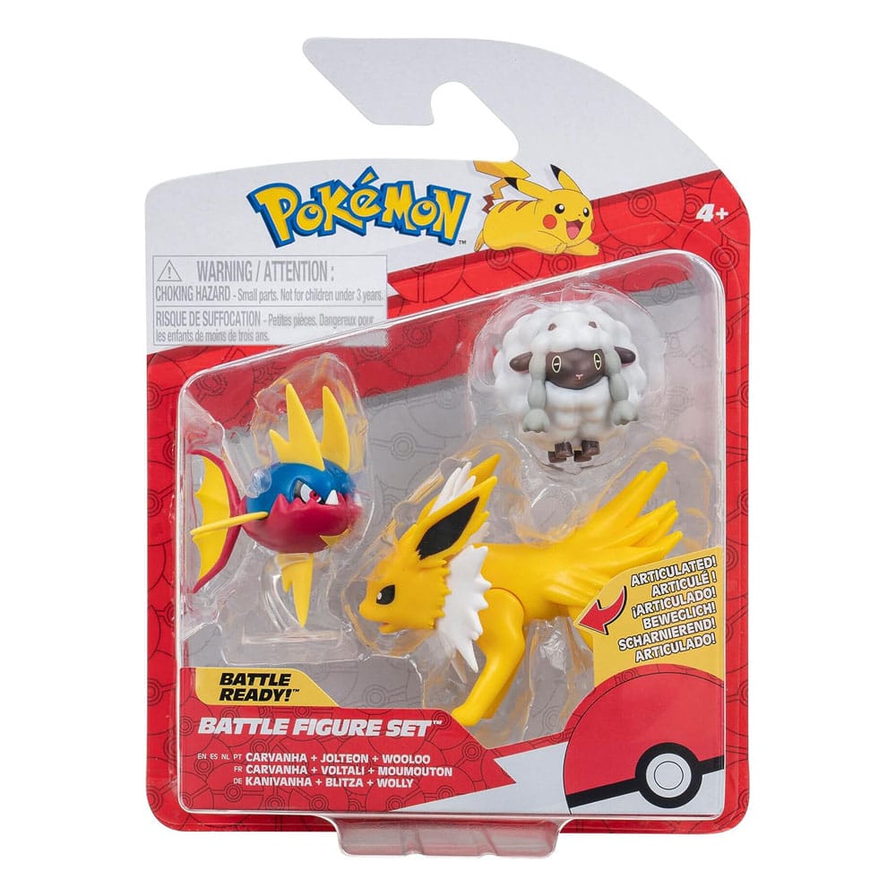 Wolly, Kanivnaha & Blitza Pokémon Battlefiguren 5 cm