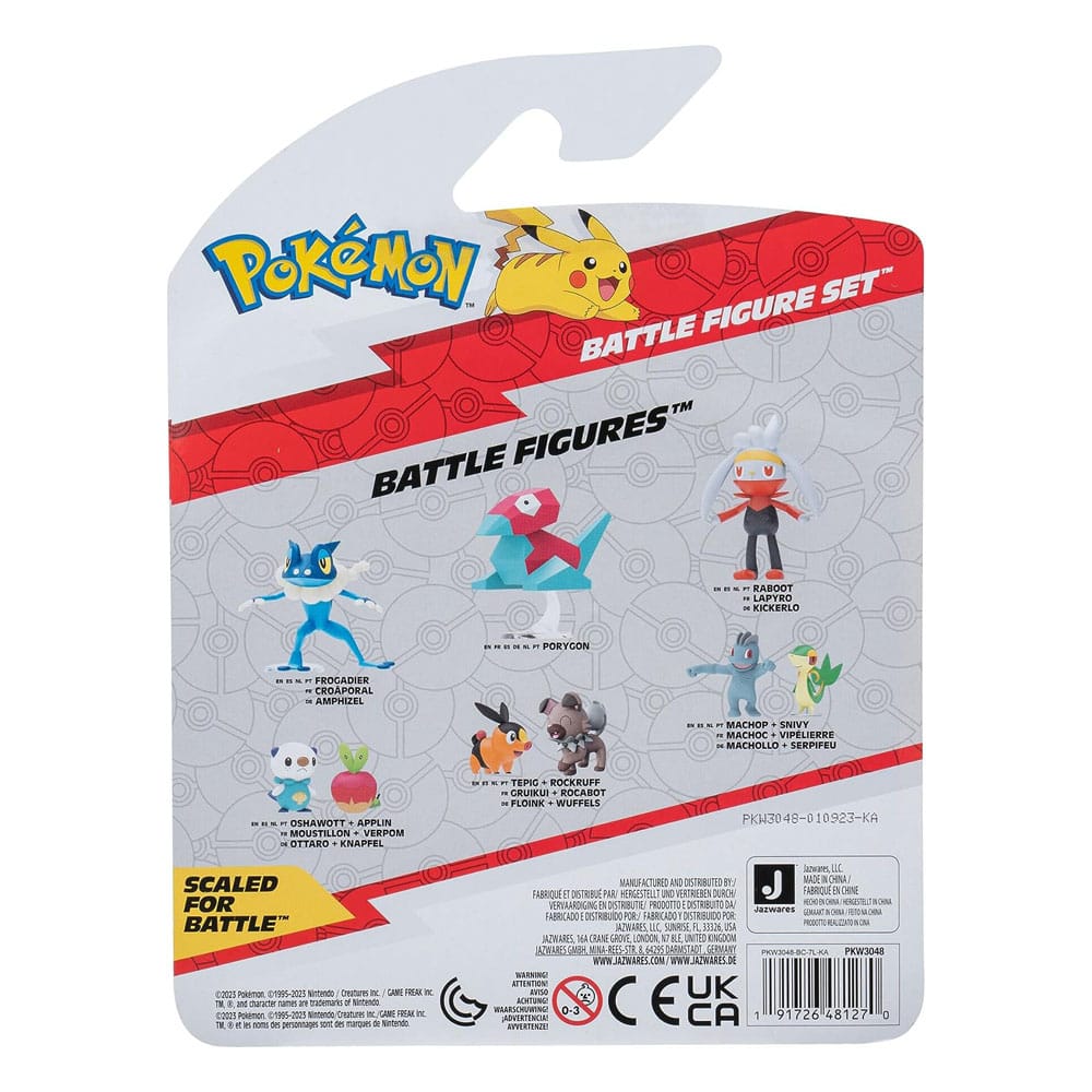 Wuffels, Blubella & Aquana Pokémon Battlefiguren 5 cm