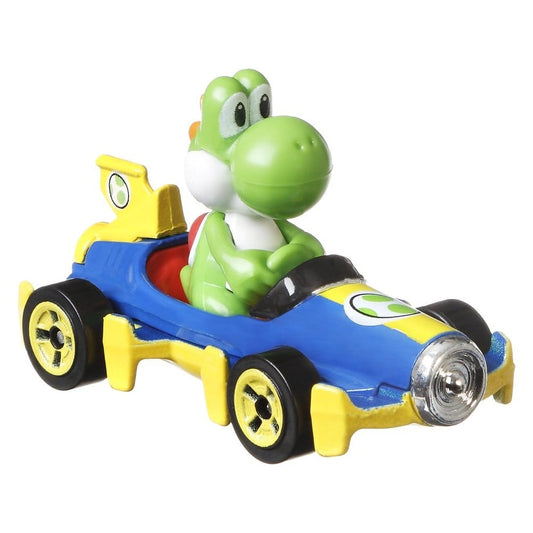 Yoshi im Mach 8 Die-Cast Fahrzeug / Mario Kart Hot Wheels / Mattel / 1:64