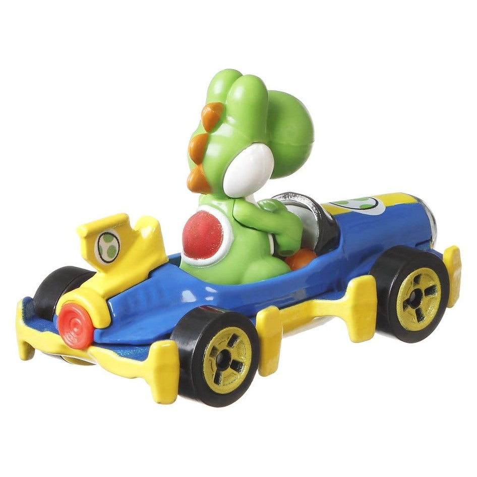 Yoshi im Mach 8 Die-Cast Fahrzeug / Mario Kart Hot Wheels / Mattel / 1:64