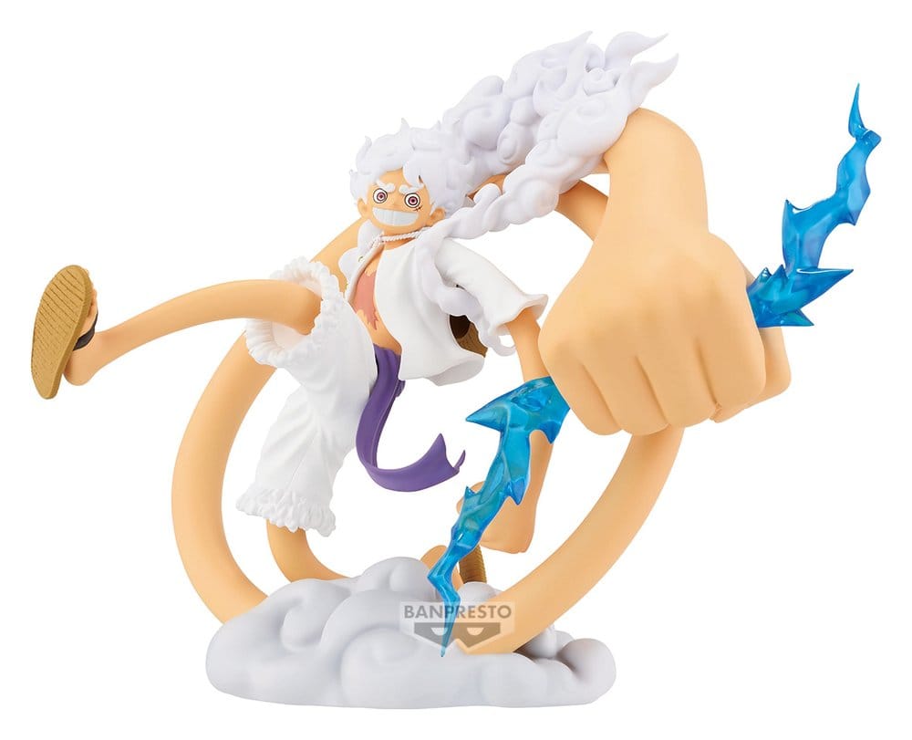 Monkey D. Ruffy PVC Figur / Gear 5 Soul Version / One Piece / Banpresto Theorama / 18 cm