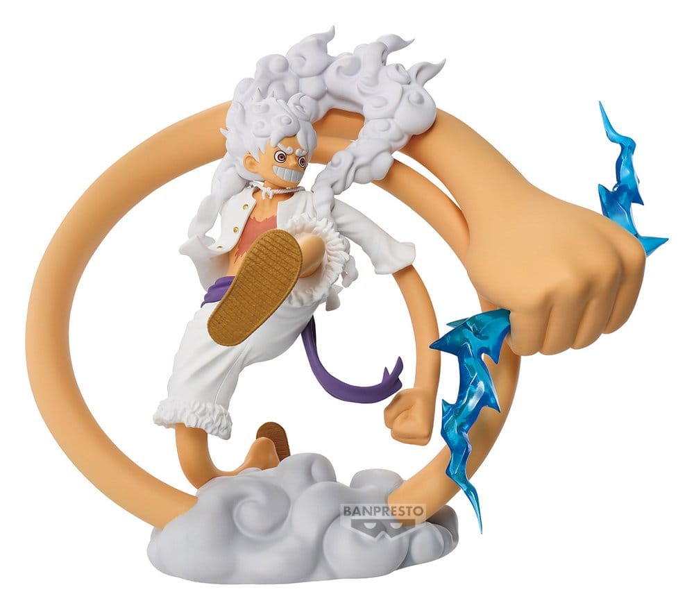 Monkey D. Ruffy PVC Figur / Gear 5 Soul Version / One Piece / Banpresto Theorama / 18 cm