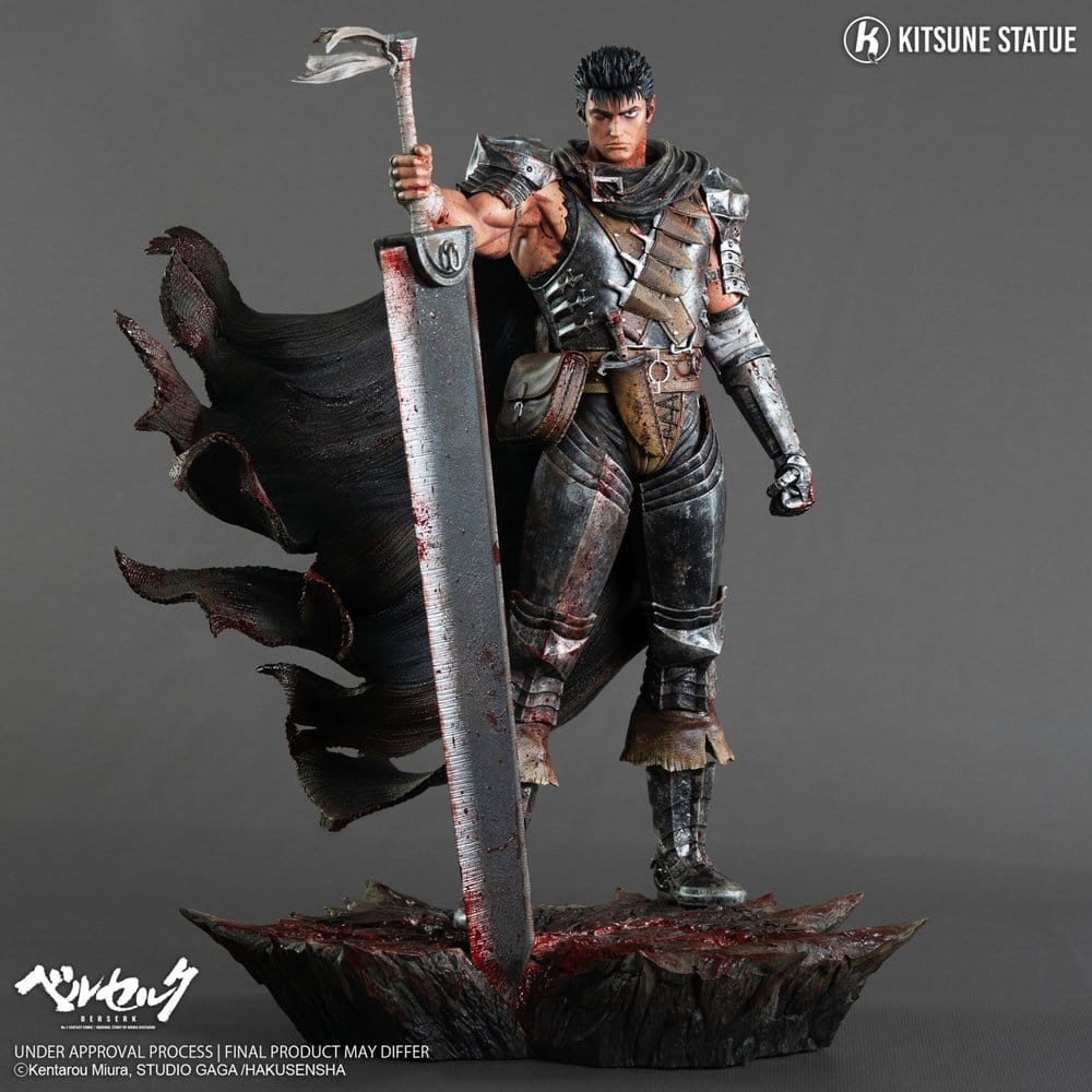 Guts Resin Statue / Berserk / Kitsune Statue / 38 cm