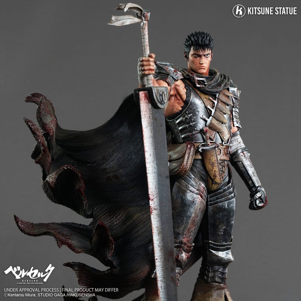 Guts Resin Statue / Berserk / Kitsune Statue / 38 cm