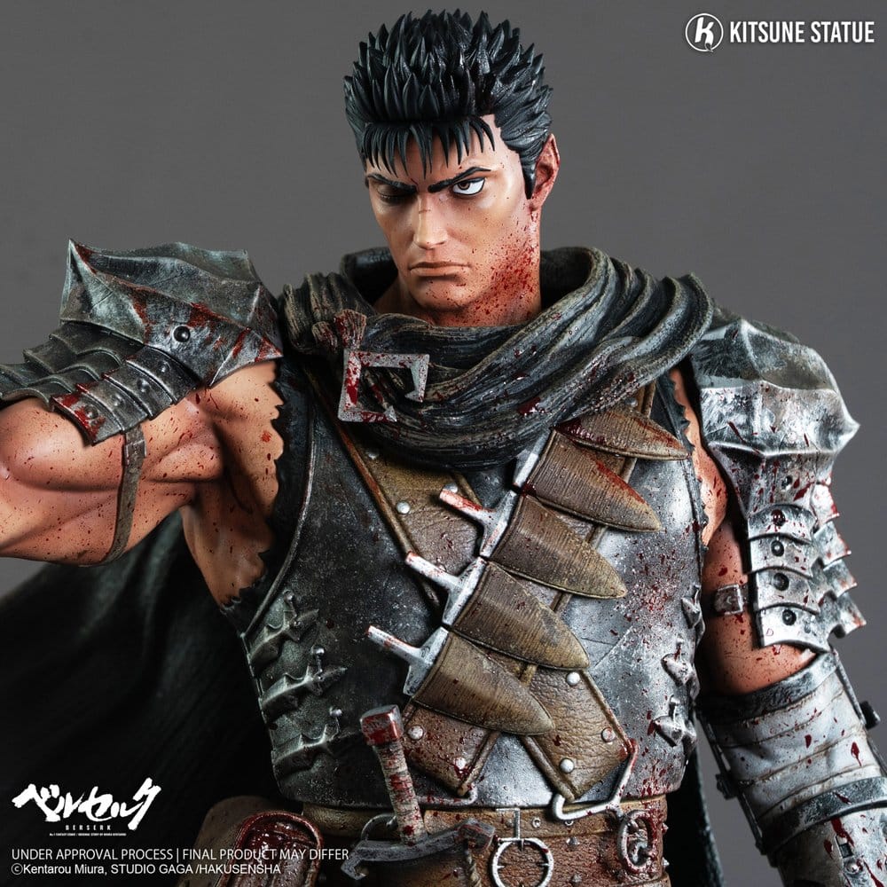 Guts Resin Statue / Berserk / Kitsune Statue / 38 cm