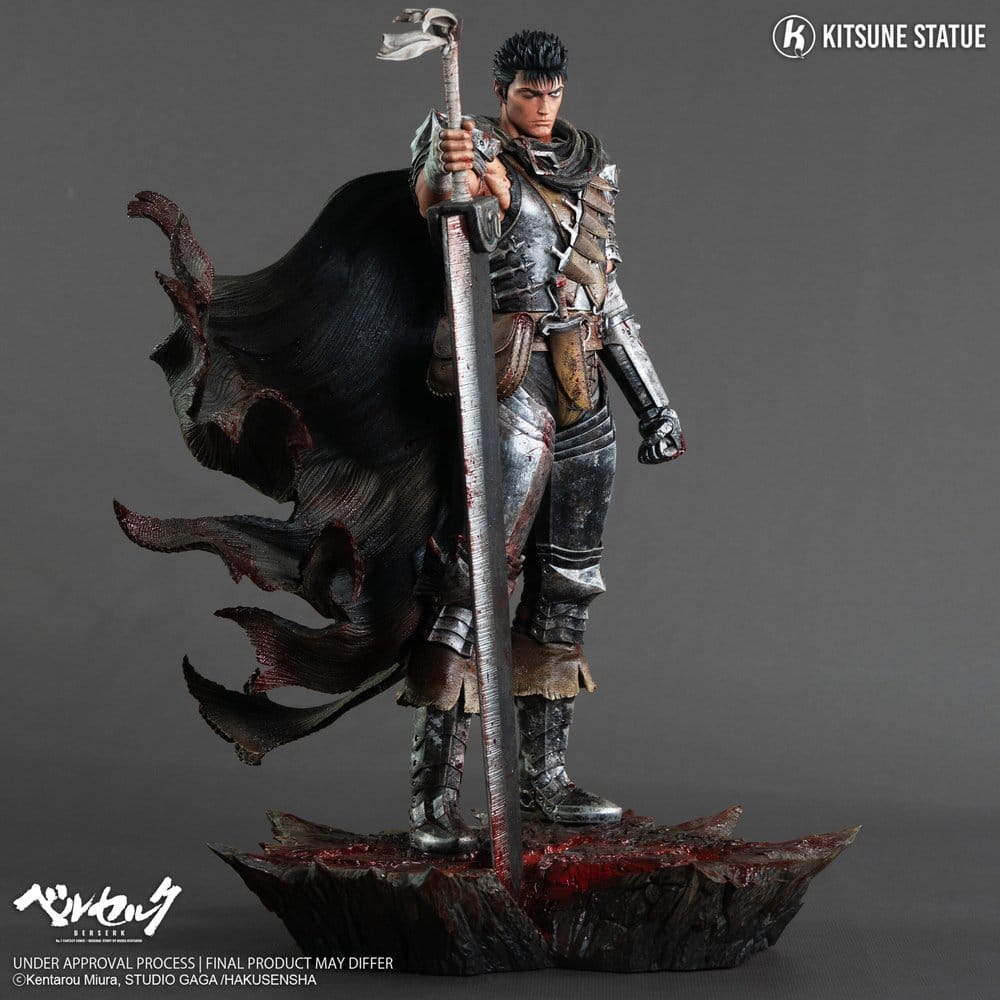 Guts Resin Statue / Berserk / Kitsune Statue / 38 cm