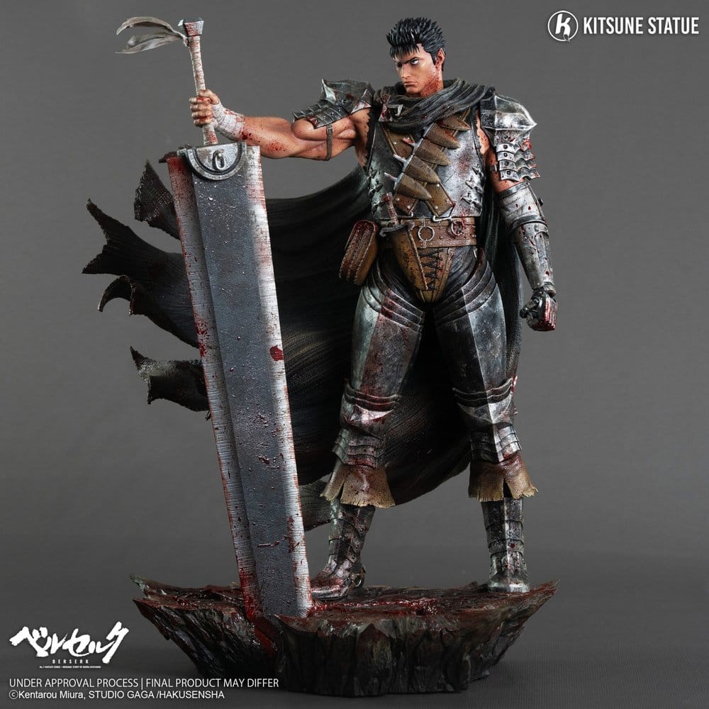 Guts Resin Statue / Berserk / Kitsune Statue / 38 cm