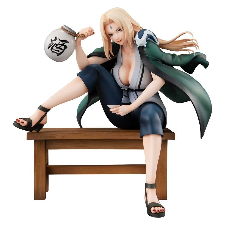 Tsunade PVC Statue / Ver.2 / Naruto Shippuden / Megahouse Naruto Gals / 16 cm