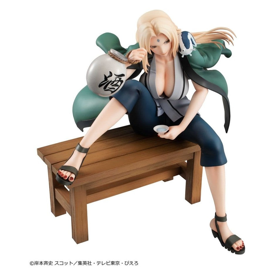 Tsunade PVC Statue / Ver.2 / Naruto Shippuden / Megahouse Naruto Gals / 16 cm