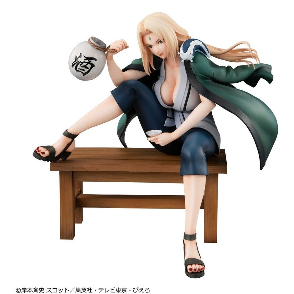 Tsunade PVC Statue / Ver.2 / Naruto Shippuden / Megahouse Naruto Gals / 16 cm